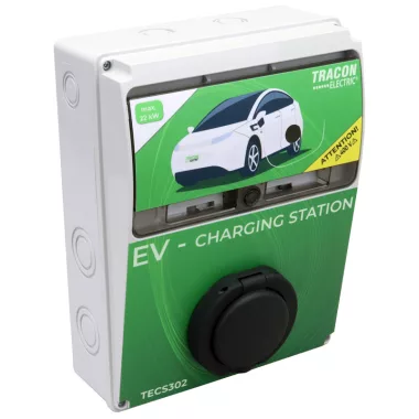 TRACON TECS302 E-AUTÓ TÖLTŐÁLLOMÁS 22kW 3×32A/400V 22kW TYPE2