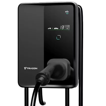   TRACON TECS303P E-AUTÓ TÖLTŐÁLLOMÁS 22kW Type2Csatlakozó dugóval 3×32A/400V, 22kW, 5x6mm2, 5m, TYPE2