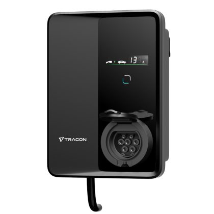   TRACON TECS303S E-AUTÓ TÖLTŐÁLLOMÁS 22kW Type2Csatlakozó aljzattal 3×32A/400V, 22kW, TYPE2
