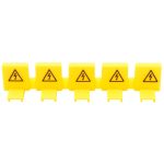   TRACON TFSSCOV Szigetelő védőburkolat sorolósínek csapjaira, 5 csapra,sárga 1000V