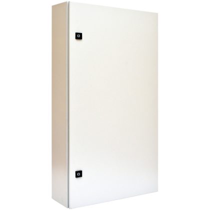   TRACON TGEF6010520 Fémajtós fém elosztószekrény W×L×H=600×1050×200 / 144M (6×24) , IP54