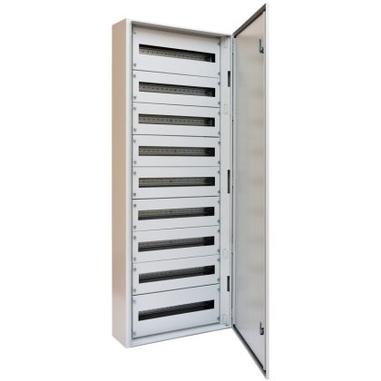   TRACON TGEF6015025 Fémajtós fém elosztószekrény 600×1500×250 / 216M (24×9 rows)