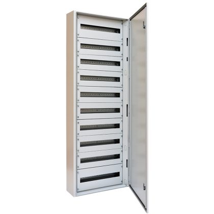   TRACON TGEF6018025 Fémajtós fém elosztószekrény 600×1800×250 / 264M (24×11 rows)