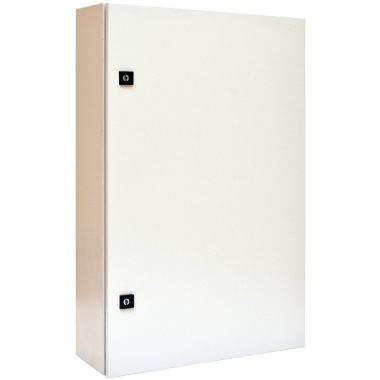 TRACON TGEF607520 Fémajtós fém elosztószekrény W×L×H=600×750×200 / 96M (4×24) , IP54