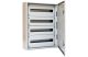 TRACON TGEF607520 Fémajtós fém elosztószekrény W×L×H=600×750×200 / 96M (4×24) , IP54
