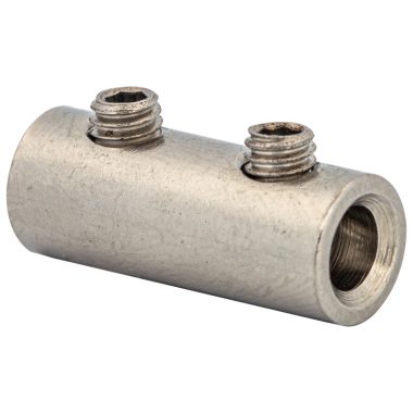 TRACON THCS10 Szigeteletlen toldóhüvely csavarral, ónozott 10mm2, (d1=4,5mm, L=20mm)