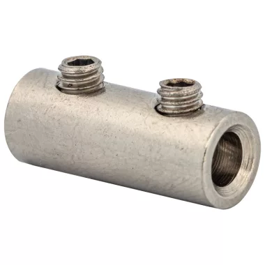 TRACON THCS6 Szigeteletlen toldóhüvely csavarral, ónozott 6mm2, (d1=4,5mm, L=20,5mm)