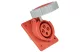 TRACON TICS-314IP67 Beépíthető ferde ipari csatlakozóaljzat 16A, 400V, 3P+E, 6h, IP67