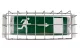 TRACON TLBVR Labdavédő rács TLBV vészvilágítóhoz TLBV, 450x160x110mm