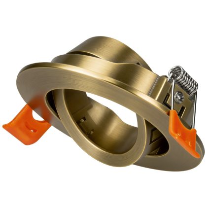   TRACON TLCPRDG Süllyesztett spot lámpatest, kerek, dönthető, arany 85x85x25mm