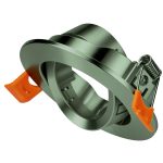   TRACON TLCPRDN Süllyesztett spot lámpatest, kerek, dönthető, nikkel 85x85x25mm