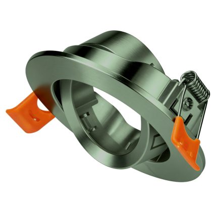   TRACON TLCPRDN Süllyesztett spot lámpatest, kerek, dönthető, nikkel 85x85x25mm