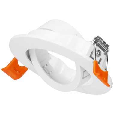 TRACON TLCPRDW Süllyesztett spot lámpatest, kerek, dönthető, fehér 85x85x25mm