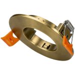   TRACON TLCPRG Süllyesztett spot lámpatest, kerek, arany 80x80x25mm