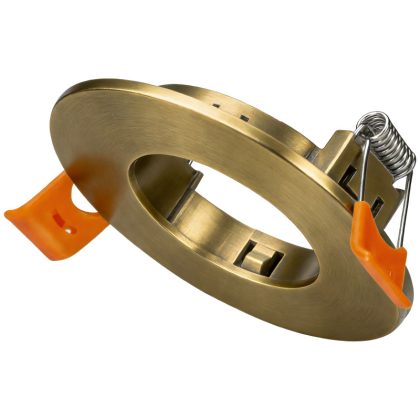 TRACON TLCPRG Süllyesztett spot lámpatest, kerek, arany 80x80x25mm