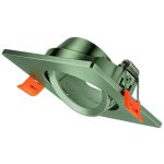   TRACON TLCPRNN Süllyesztett spot lámpatest, négyzetes, dönthető, nikkel 85x85x25mm