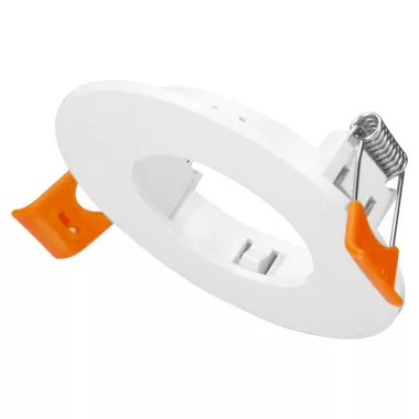 TRACON TLCPRW Süllyesztett spot lámpatest, kerek, fehér 80x80x25mm