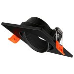   TRACON TLCPSDB Süllyesztett spot lámpatest, négyzetes, dönthető, fekete 85x85x25mm
