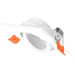   TRACON TLCPSDW Süllyesztett spot lámpatest, négyzetes, dönthető, fehér 85x85x25mm