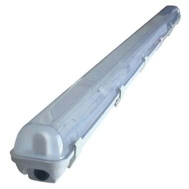 TRACON TLFVLED106 Protected luminaire for LED tubes, single-sided power supply 230V, 50 Hz, G13, 600 mm, IP65, ABS / PC, EEI = A ++, A +, A