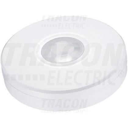   TRACON TMB-011LIP Protected motion sensor, for ceiling, flat, white 230V, 2000 W, 360 °, 1-8 m, 10 s-15 min, 3-2000lux, IP65