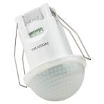   TRACON TMB-061E Mozgásérzékelő, infra, süllyesztett, fehér 220-240 VAC, 20 m, 360°, 10 s-30 min, <3-2000 lx, IP54