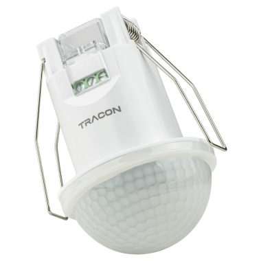 TRACON TMB-061E Mozgásérzékelő, infra, süllyesztett, fehér 220-240 VAC, 20 m, 360°, 10 s-30 min, <3-2000 lx, IP54