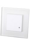 TRACON TMB-754 Mozgásérzékelő, radar, süllyesztett, fehér, üveg kerettel 220-240 VAC, 15 m, 10 s-12 min, 0,1-2000 lux