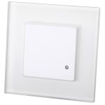   TRACON TMB-754 Mozgásérzékelő, radar, süllyesztett, fehér, üveg kerettel 220-240 VAC, 15 m, 10 s-12 min, 0,1-2000 lux