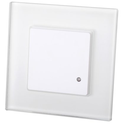   TRACON TMB-754 Mozgásérzékelő, radar, süllyesztett, fehér, üveg kerettel 220-240 VAC, 15 m, 10 s-12 min, 0,1-2000 lux