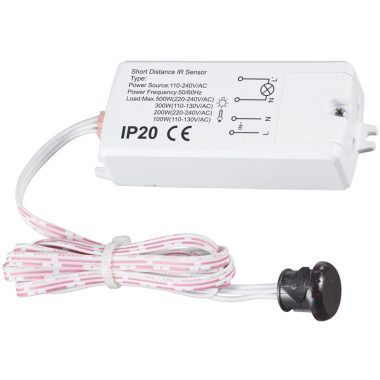 TRACON TMBB123 Mozgásérzékelő, rövid távú, működtetés ajtónyitásra 230V, 50Hz, 500/200W, 5
