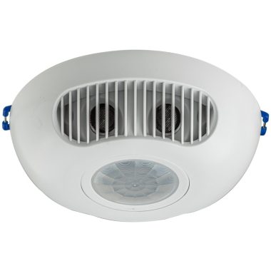 TRACON TMBU-47 Mozgásérzékelő, infra, ultraszónikus, mennyezeti, fehér 230 VAC, 16x12 m, 360°, 10 s-30 min, <3-2000 lx, IP20