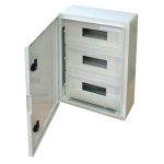   TRACON TME504018M Cutie de distribuție din plastic cu mască 3 × 17 mod, H × W × D = 500 × 400 × 175mm, IP65, IK10, 1000V AC / DC