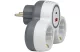 TRACON TND2-USBAC Többférőhelyes átalakító csatlakozó, USBC+USBA, szürke+fehér 2×SCHUKO, max.16A, 230VAC, 3680W, PP, USB-A+C:5V, 3,4A 17.0W