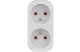 TRACON TNSM2-FR Okos csatlakozó adapter 2xFRENCH, 240VAC, 16A - 2