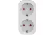 TRACON TNSM2 Okos csatlakozó adapter 2xSCHUKO, 240VAC, 16A