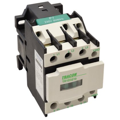 TRACON TR1D1201B4 Kontaktor 400V, 50Hz, 12A, 5,5kW, 24V DC, 3×NO+1×NC