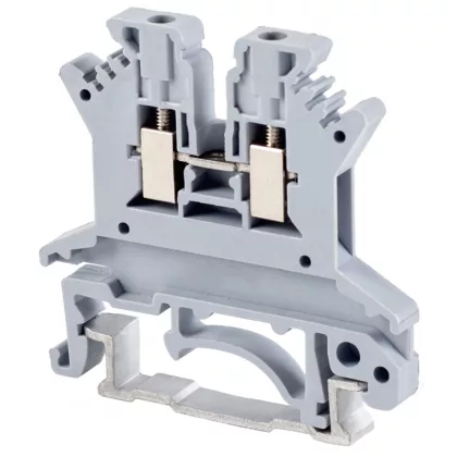   TRACON TSKA1,5 Fázisvezető ipari sorozatkapocs, csavaros, sínre, szürke 500V 17.5A 0.14-1.5 mm2