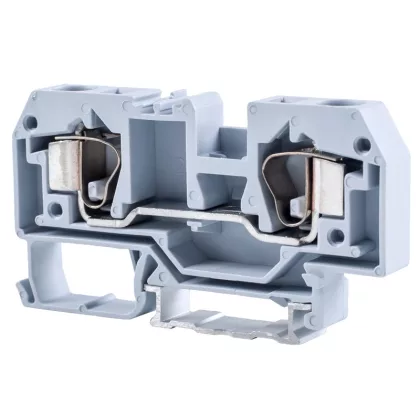   TRACON TSKC10 Fázisvezető ipari sorozatkapocs, rugós, sínre, szürke 800V 57A 0.2-10 mm2 2P