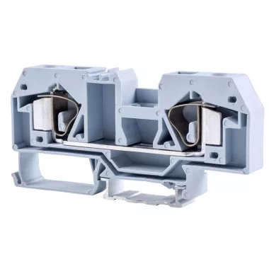 TRACON TSKC16 Fázisvezető ipari sorozatkapocs, rugós, sínre, szürke 800V 76A 0.2-16 mm2 2P