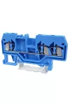 TRACON TSKC2,5/3-K Nullavezető ipari sorozatkapocs, rugós, sínre, kék 800V 24A 0.08-2.5 mm2 3P