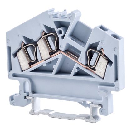 TRACON TSKC2,5/3D Fázisvezető ipari sorozatkapocs, rugós, sínre, szürke 800V 24A 0.08-2.5 