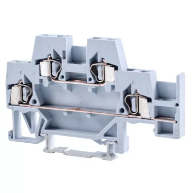 TRACON TSKC2,5E Emeletes ipari sorozatkapocs,rugós, sínre, szürke 500V 20A 0.08-2.5 mm2 4P