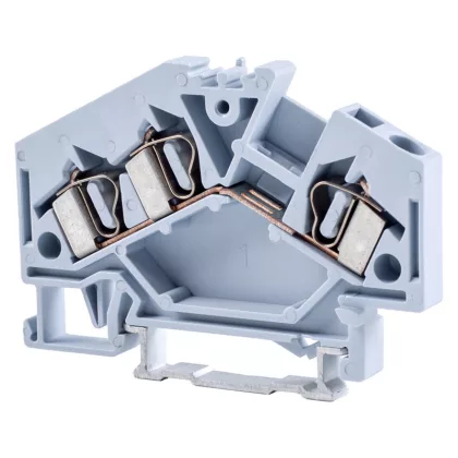   TRACON TSKC4/3D Fázisvezető ipari sorozatkapocs, rugós, sínre, szürke 800V 32A 0.08-4 mm2 3P