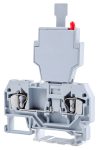 TRACON TSKC4B Biztosítékos ipari sorozatkapocs, rugós, sínre, szürke 250V 6.3A 0.08-4 mm2 