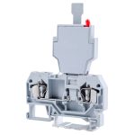TRACON TSKC4B Biztosítékos ipari sorozatkapocs, rugós, sínre, szürke 250V 6.3A 0.08-4 mm2 