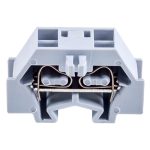 TRACON TSKD1,5 Mini rugós ipari sorozatkapocs, csavarral rögzíthető, szürke 400V 18A 0.08-