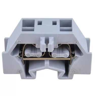 TRACON TSKD1,5D Mini rugós ipari sorozatkapocs, csavarral rögzíthető, szürke 400V 18A 0.08-1.5 mm2 2P