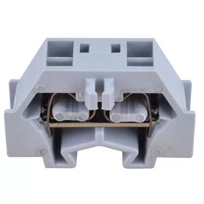   TRACON TSKD1,5D Mini rugós ipari sorozatkapocs, csavarral rögzíthető, szürke 400V 18A 0.08-1.5 mm2 2P