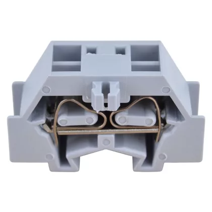   TRACON TSKD2,5D Mini rugós ipari sorozatkapocs, csavarral rögzíthető, szürke 500V 24A 0.08-2.5 mm2 2P